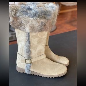 Authentic Coach suede boots